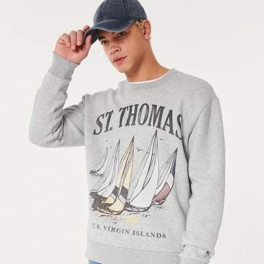 Hollister-co Women's Grey Sweatshirt